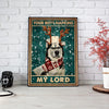 Personalized Photo Canvas Prints Gift for Dog Lovers Your Butt Napkins My Lord Christmas Gift Vintage Home Wall Decor Canvas - Mostsuit