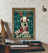 Personalized Photo Canvas Prints Gift for Dog Lovers Your Butt Napkins My Lord Christmas Gift Vintage Home Wall Decor Canvas - Mostsuit