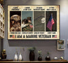 Canvas Prints I Love Freedom I Have A DD 24 I Am A Marine Veteran Christmas Gift Vintage Home Wall Decor Canvas - Mostsuit