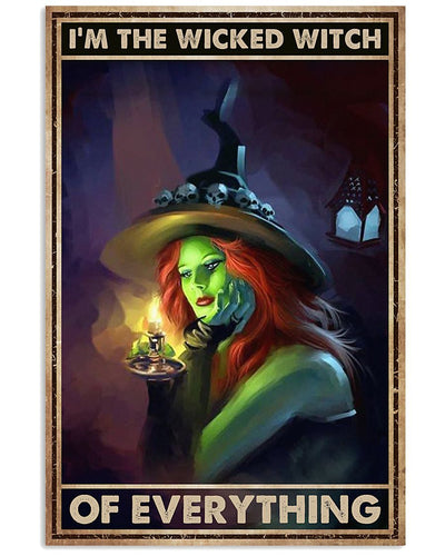 Canvas Prints I'm The Wicked Witch Birthday Gift Vintage Home Wall Decor Canvas - Mostsuit