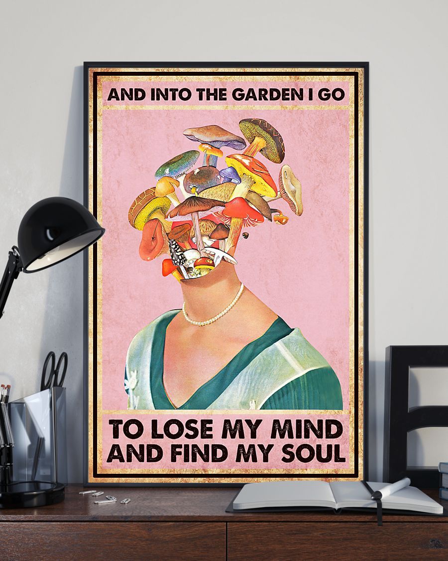 Gardening Canvas Prints Into the Garden I Go to Find My Soul Wall Art Gifts Vintage Home Wall Decor Canvas - Mostsuit