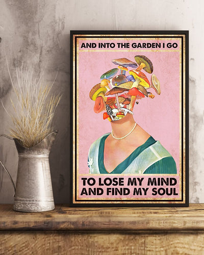 Gardening Canvas Prints Into the Garden I Go to Find My Soul Wall Art Gifts Vintage Home Wall Decor Canvas - Mostsuit