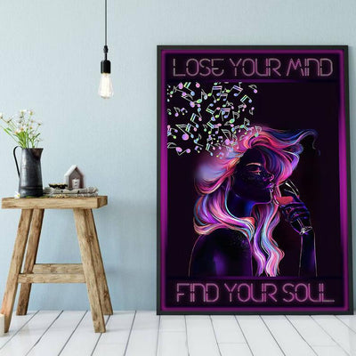 Canvas Prints Lose Your Mind Find Your Soul Christmas Gift Vintage Home Wall Decor Canvas - Mostsuit