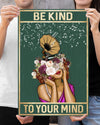 Canvas Prints Music - Be Kind to Your Mind Birthday Gift Vintage Home Wall Decor Canvas - Mostsuit