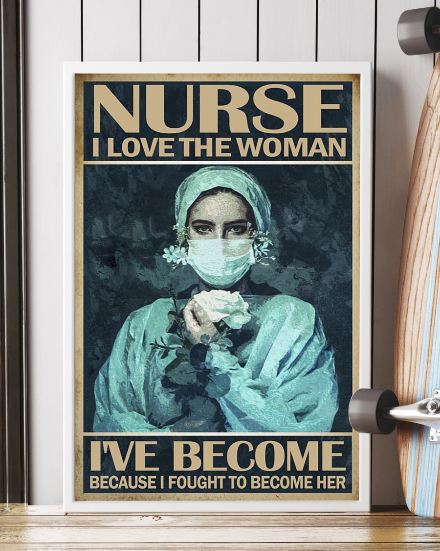 Canvas Prints Nurse - Love The Woman I've Become Birthday Gift Vintage Home Wall Decor Canvas - Mostsuit