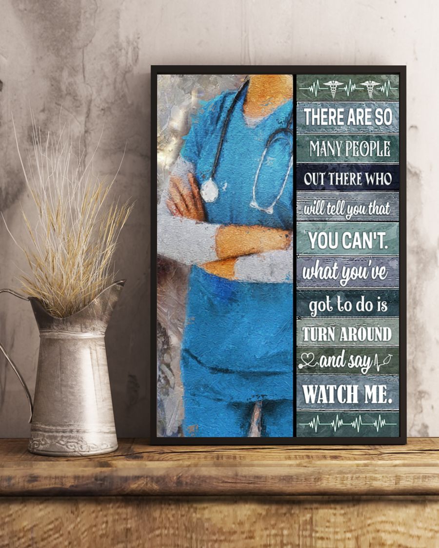 Canvas Prints Nurse - Turn Around And Say Watch Me Birthday Gift Vintage Home Wall Decor Canvas - Mostsuit