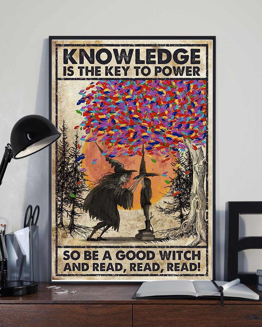 Canvas Prints So Be A Good Witch And Read, Read, Read Birthday Gift Vintage Home Wall Decor Canvas - Mostsuit