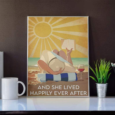 Canvas Prints Some Girls Are Just Born With The Beach in Their Souls Gift Vintage Home Wall Decor Canvas - Mostsuit