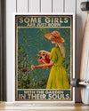 Canvas Prints Some Girls Are Just Born With The Garden In their Souls Birthday Gift Vintage Home Wall Decor Canvas - Mostsuit