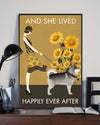 Canvas Prints Gift For Dog Lovers Sunflower Vintage Lived Happily Alaskan Malamute Birthday Gift Vintage Home Wall Decor Canvas - Mostsuit