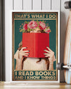 Canvas Prints That's What I Do I Read Books And I Know Things Birthday Gift Vintage Home Wall Decor Canvas - Mostsuit