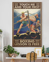 Canvas Prints Touch Me And Your First Boxing Birthday Gift Vintage Home Wall Decor Canvas - Mostsuit