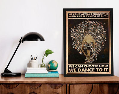 Canvas Prints We Can't Always Choose The Music Life Plays For Us But Christmas Gift Vintage Home Wall Decor Canvas - Mostsuit