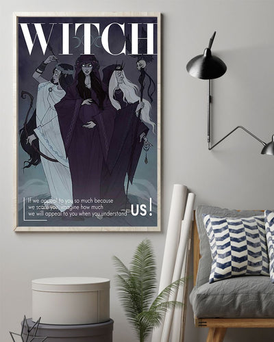 Canvas Prints Witch Wall Art Living Room Gifts Vintage Home Wall Decor Canvas - Mostsuit