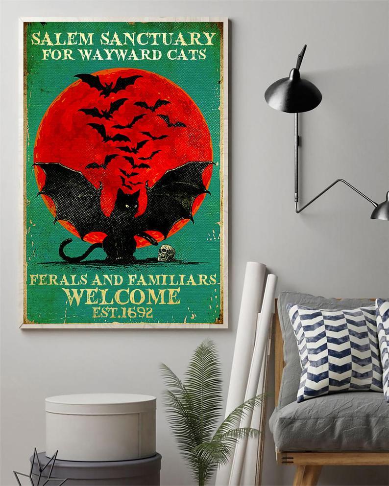 Canvas Gift for Loves Cat Prints Chemistry Once Upon A Time Gifts Vintage Home Wall Decor Canvas - Mostsuit