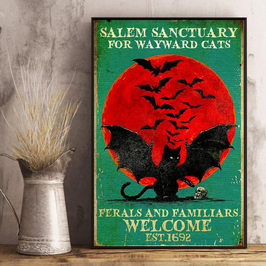 Canvas Gift for Loves Cat Prints Chemistry Once Upon A Time Gifts Vintage Home Wall Decor Canvas - Mostsuit