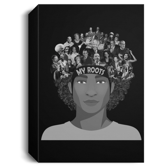 African American Canvas Afro Male My African Roots Canvas Black Art Living Room Decor