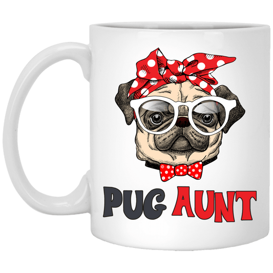 Pug Aunt Mug Cool Pug Gifts For Puggy Puppies Lover