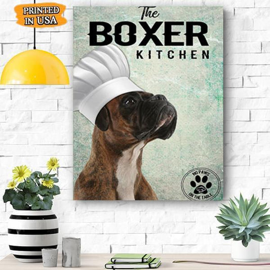 Boxer The Kitchen Canvas Prints Matte Canvas - Home Room Wall Decor Matte Canvas - Mostsuit