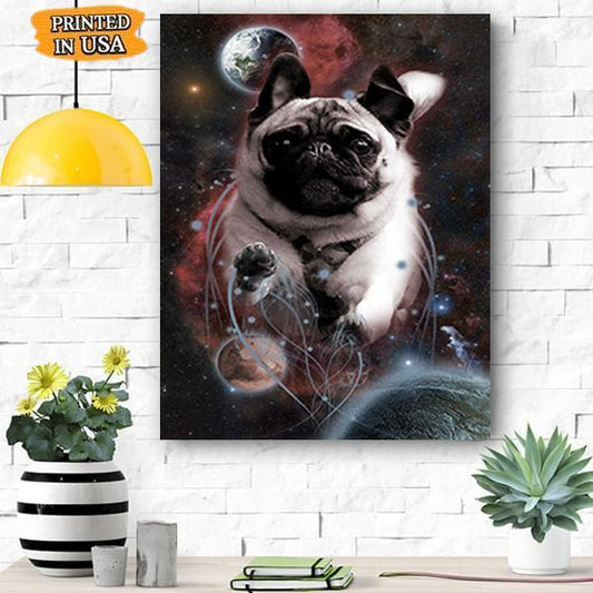 Pug Dog Canvas Prints Matte Canvas - Home Room Wall Decor Matte Canvas - Mostsuit