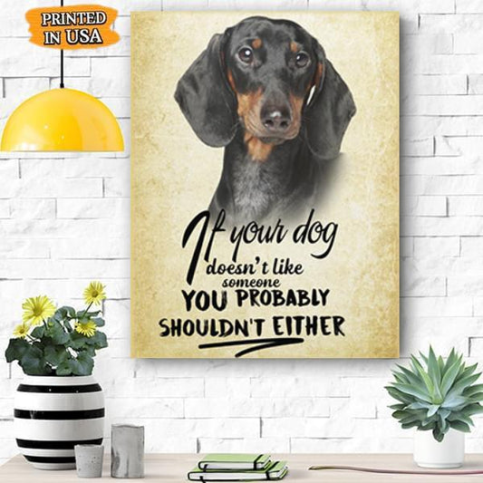 Dachshund Dog Canvas Prints Matte Canvas - Home Room Wall Decor Matte Canvas - Mostsuit