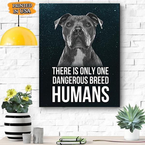 Pitbull Dog Canvas Prints Matte Canvas - Home Room Wall Decor Matte Canvas - Mostsuit