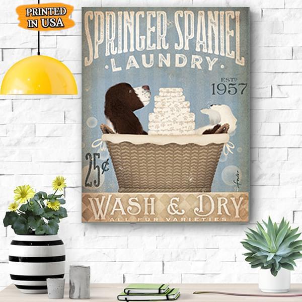 Springer Spaniel Dog Canvas Prints Matte Canvas - Home Room Wall Decor Matte Canvas - Mostsuit