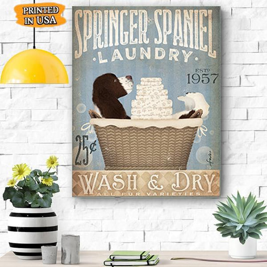 Springer Spaniel Dog Canvas Prints Matte Canvas - Home Room Wall Decor Matte Canvas - Mostsuit