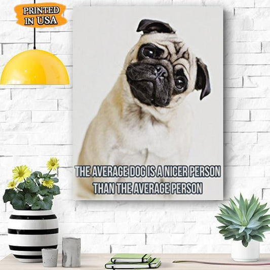 Pug Dog Canvas Prints Matte Canvas 3 - Home Room Wall Decor Matte Canvas - Mostsuit
