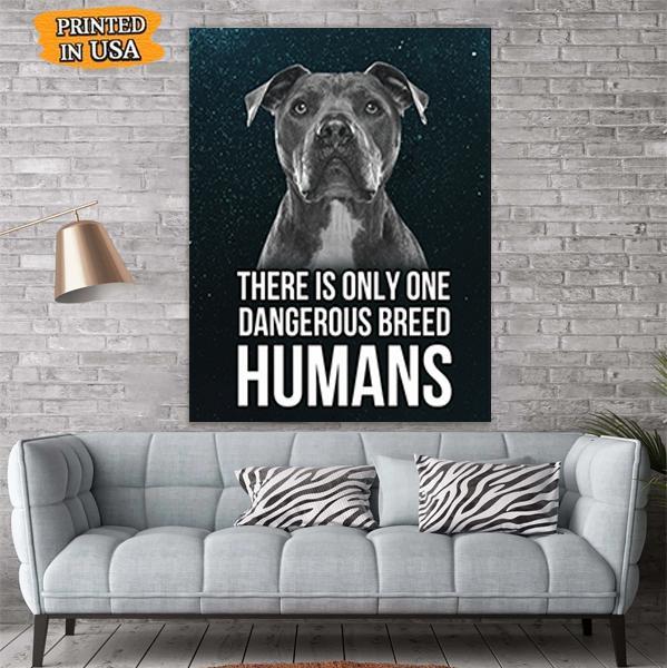 Pitbull Dog Canvas Prints Matte Canvas - Home Room Wall Decor Matte Canvas - Mostsuit