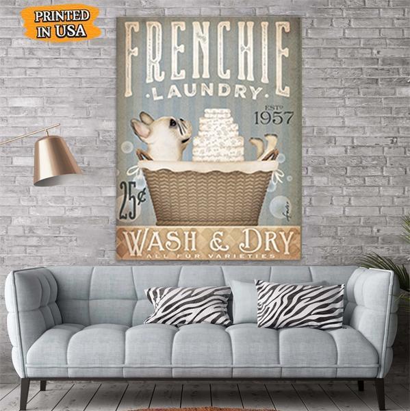 Frenchie Dog Canvas Prints Matte Canvas - Home Room Wall Decor Matte Canvas - Mostsuit
