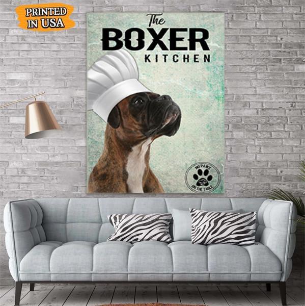 Boxer The Kitchen Canvas Prints Matte Canvas - Home Room Wall Decor Matte Canvas - Mostsuit