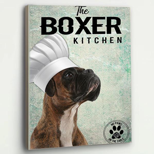 Boxer The Kitchen Canvas Prints Matte Canvas - Home Room Wall Decor Matte Canvas - Mostsuit