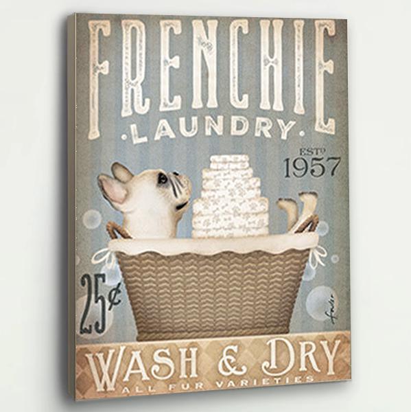 Frenchie Dog Canvas Prints Matte Canvas - Home Room Wall Decor Matte Canvas - Mostsuit