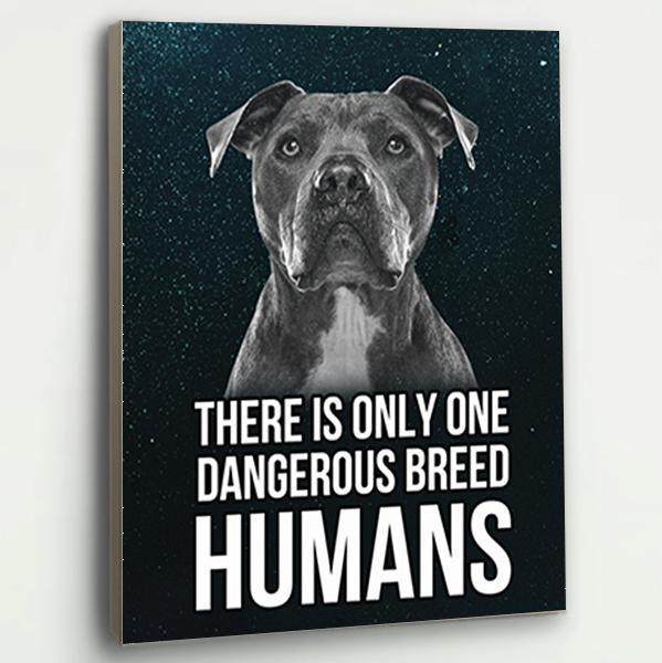Pitbull Dog Canvas Prints Matte Canvas - Home Room Wall Decor Matte Canvas - Mostsuit