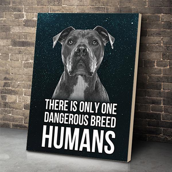 Pitbull Dog Canvas Prints Matte Canvas - Home Room Wall Decor Matte Canvas - Mostsuit