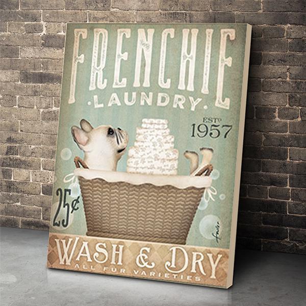 Frenchie Dog Canvas Prints Matte Canvas - Home Room Wall Decor Matte Canvas - Mostsuit