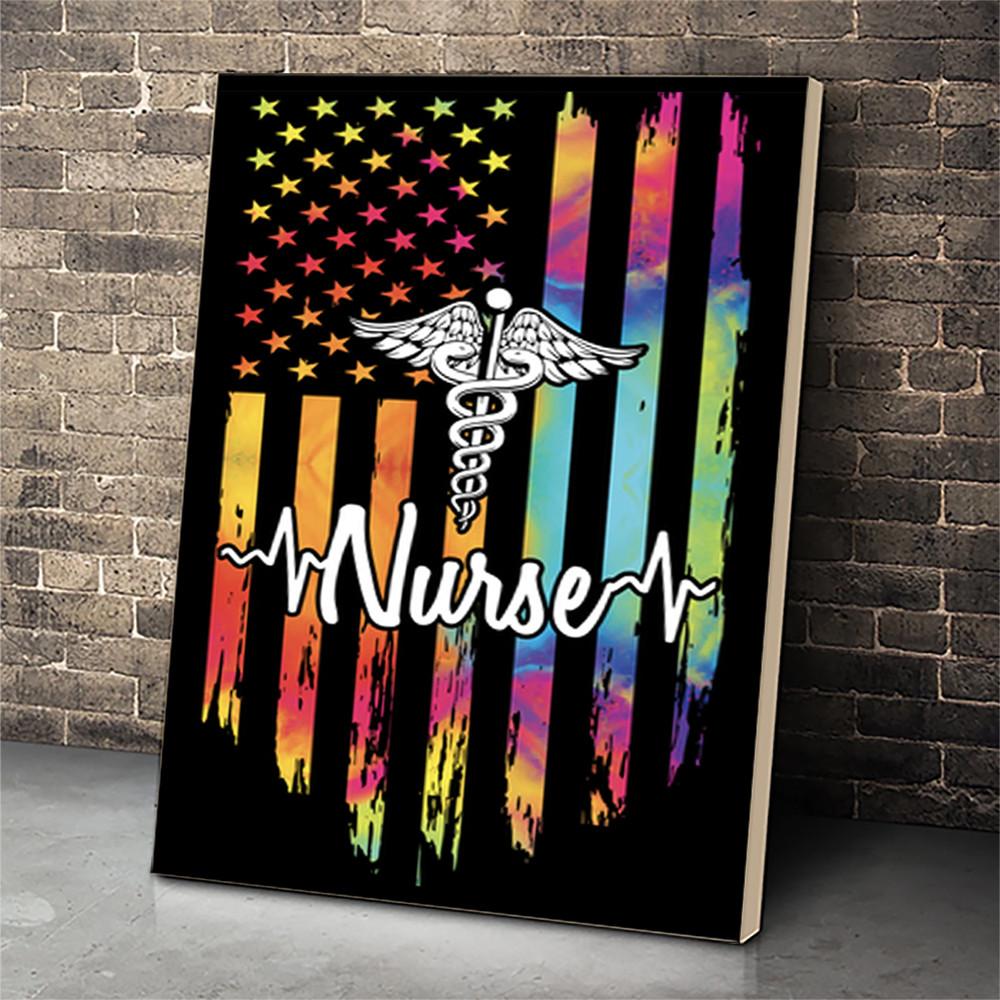 Proud Nurse Canvas Print Wall Art - Home Room Wall Decor Matte Canvas - Mostsuit