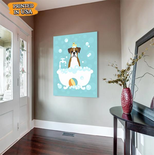 Brown Boxer Dog Canvas Prints Matte Canvas - Home Room Wall Decor Matte Canvas - Mostsuit
