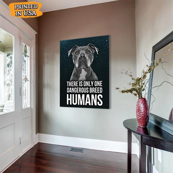 Pitbull Dog Canvas Prints Matte Canvas - Home Room Wall Decor Matte Canvas - Mostsuit