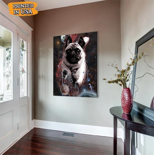 Pug Dog Canvas Prints Matte Canvas - Home Room Wall Decor Matte Canvas - Mostsuit