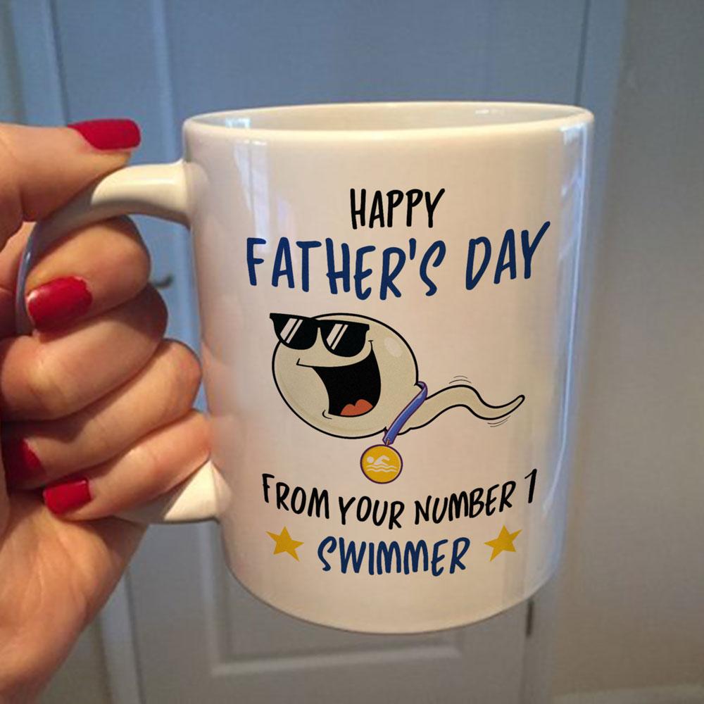 Happy Father's Day From Your Swimming Champion Mug Gift For Dad - MostSuit