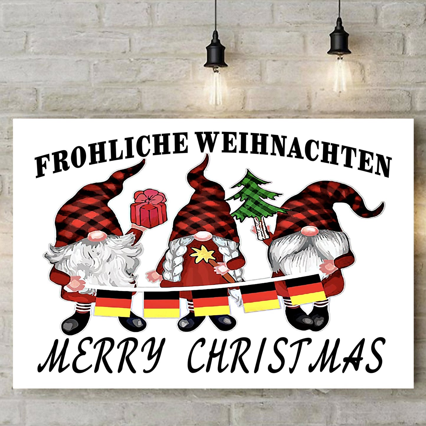 Custom Canvas Merry Christmas Canvas Room Home Decor Print Home Room Wall Decor Matte Canvas - Mostsuit