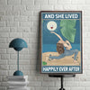 Prints Canvas And She Lived Happily Ever After Birthday Gifts Vintage Home Wall Decor Canvas - Mostsuit