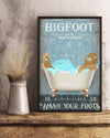 Canvas Prints Big Foot Birthday Gifts Vintage Home Wall Decor Canvas - Mostsuit