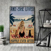 Prints Canvas Gift for Cat Lover Blonde Girl With Cat Gifts Ideas Vintage Home Wall Decor Canvas - Mostsuit