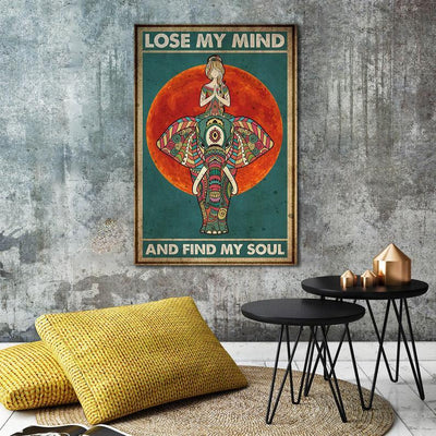 Canvas Prints Lost My Mind And Find My Soul Christmas Gift Vintage Home Wall Decor Canvas - Mostsuit