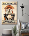 Canvas Prints Morning Fox That's What I Do Birthday Gifts Vintage Home Wall Decor Canvas - Mostsuit