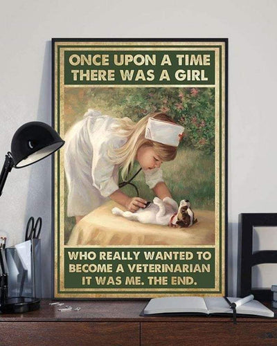 Canvas Prints Who Really Wanted To Become A Veterinarian Wall Art Gifts Vintage Home Wall Decor Canvas - Mostsuit