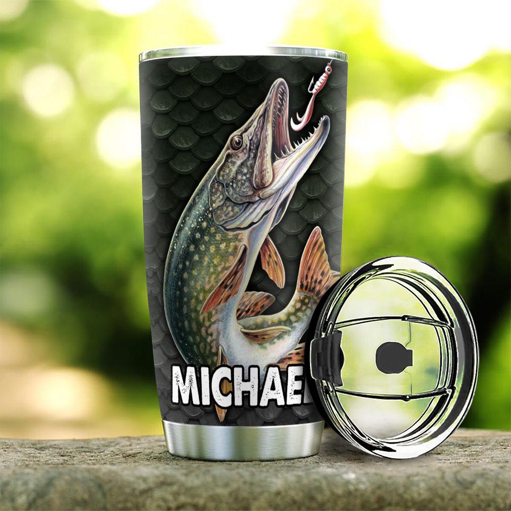 Personalized Fishing Big Fish HLZ1812008 Stainless Steel Tumbler - MostSuit